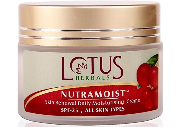 Lotus Herbals Nutramoist Skin Renewal Daily Moisturising Creme with SPF 25