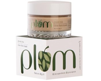 Plum Green Tea Clear Face Mask