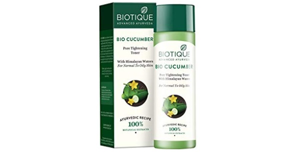 Biotique Bio Cucumber Pore Tightening Toner with Himalayan Waters for Normal to Oily Skin