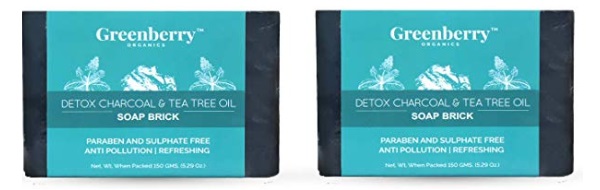 Greenberry Organics Activated Charcoal & Tea Tree Oil Soap