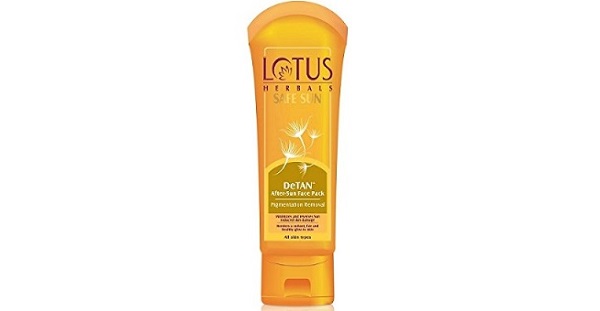 Lotus Herbals Safe Sun De-Tan After Sun Face Pack