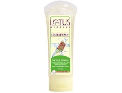 Lotus Herbals Tea Tree and Cinnamon Anti-Acne Oil Control Face Wash