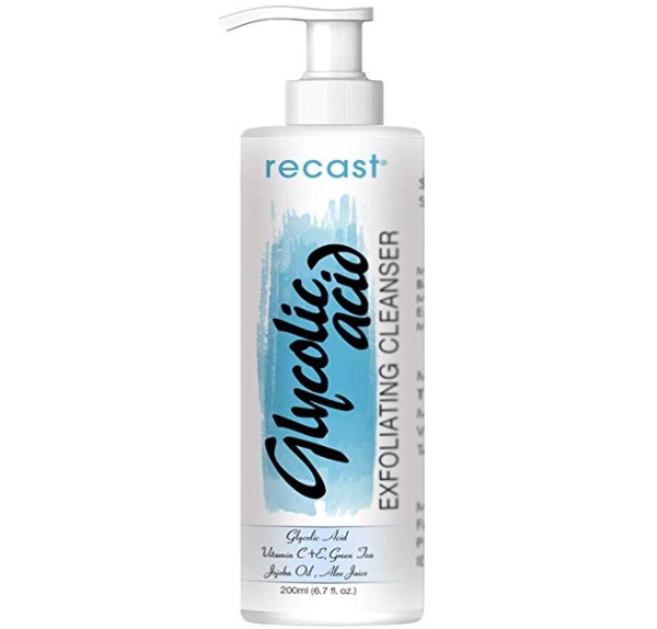 Recast Glycolic Acid Exfoliating Face Wash for Men and Women