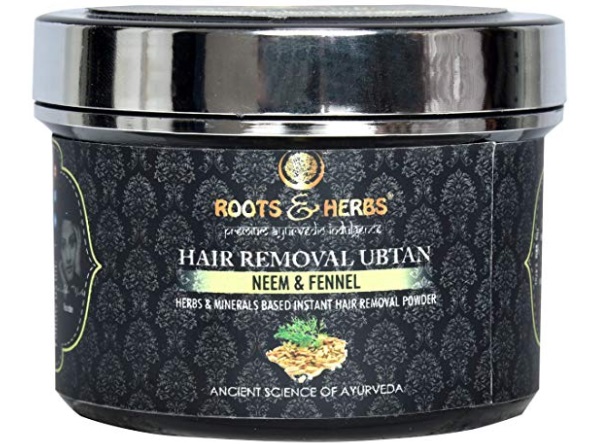 Roots & Herbs Neem and Fennel Depilatory Ubtan for Hair Removal