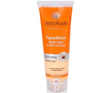 Vedic Roots Papaya Boost Blemish Control Face Wash 