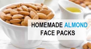 Homemade almond Face Packs