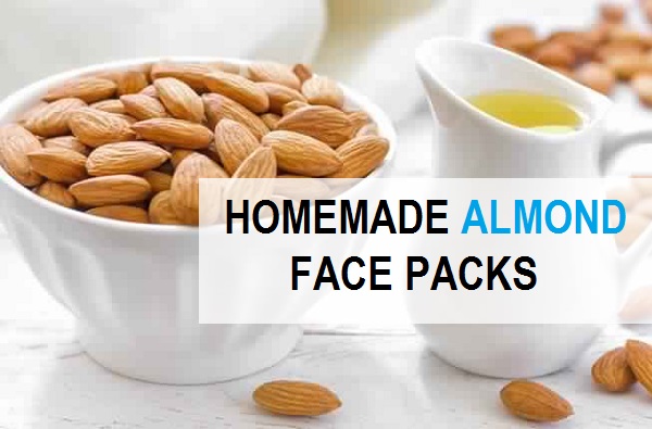 Homemade almond Face Packs