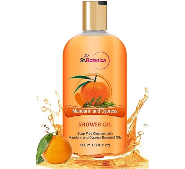 St. Botanica Mandarin and Cypress Luxury Shower Gel Body Wash With Pure Essentials Oils