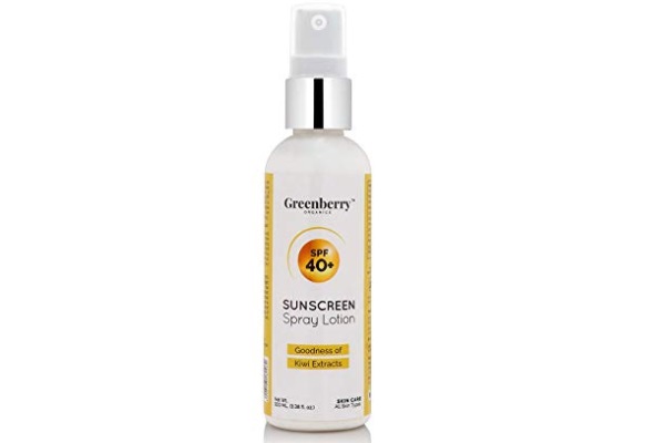 Greenberry Organics SPF Sunscreen Spray Lotion Goodness of Kiwi Extracts