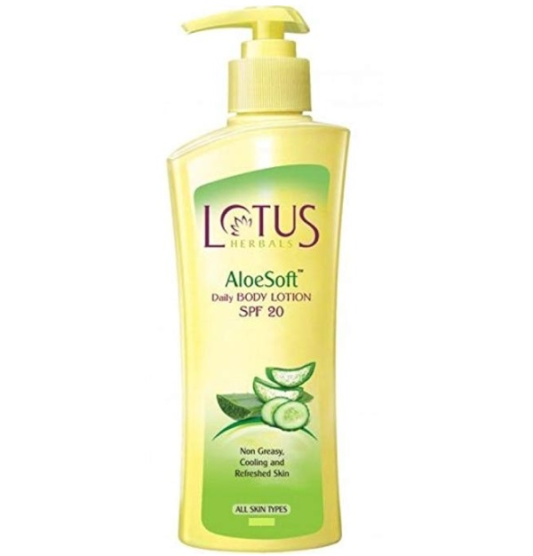 Lotus Herbals Aloesoft Daily Body Lotion, SPF-20