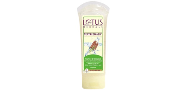 Lotus Herbals Tea Tree and Cinnamon Anti-Acne Oil Control Face Wash