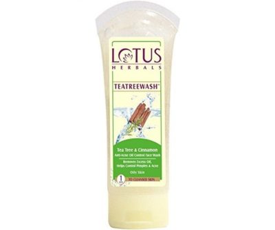 Lotus Herbals Tea Tree and Cinnamon Anti-Acne Oil Control Face Wash