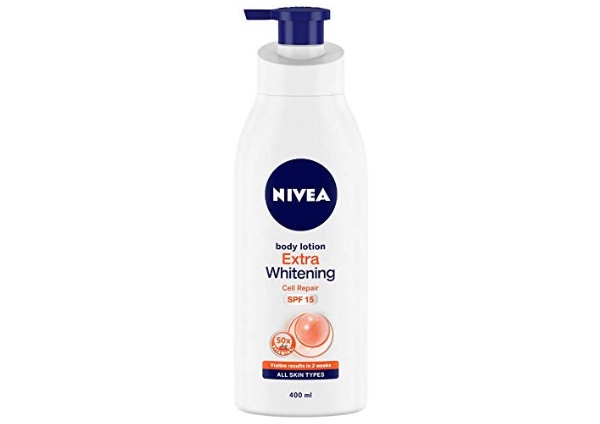 Nivea Extra Whitening Cell Repair Body Lotion, Spf 15