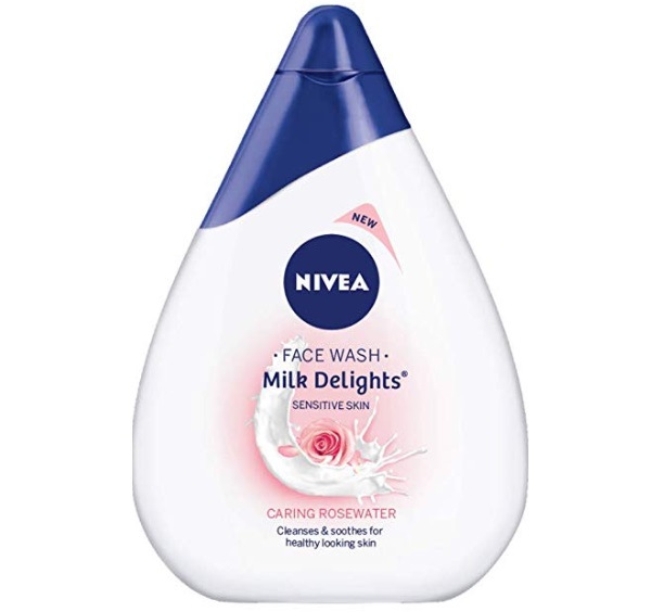 Nivea Milk Delights Face Wash Caring Rosewater for Sensitive Skin