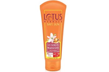 Lotus Herbals Safe Sun UV Screen Matte Gel, SPF 50