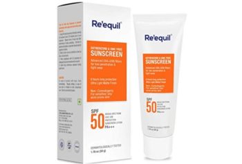 RE' EQUIL SPF 50 Sunscreen for Oily, Sensitive and Acne Prone Skin