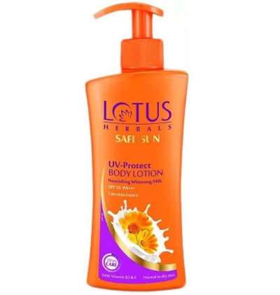 Lotus Herbals Safe Sun UV-Protect Body Lotion For Dry Skin