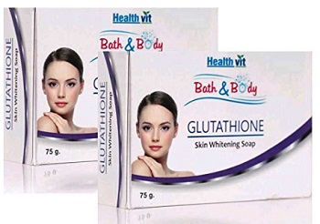 Healthvit Bath And Body Glutathione Skin Whitening Soap