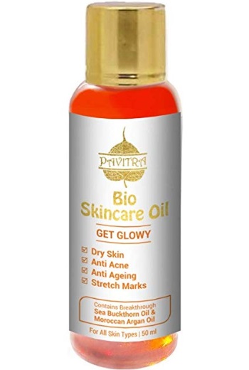 Pavitra+ Bio Skincare Oil For Pregnancy Stretch Marks With Argan Oil Saffron And Vitamin E