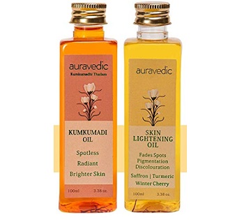 Auravedic Skin Lightening Oil with Kumkumadi Oil