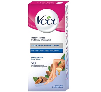 Veet Full Body Waxing Kit for Sensitive Skin