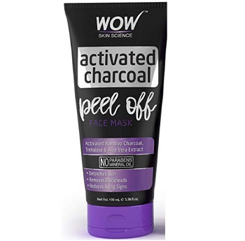 WOW Activated Charcoal best Peel Off Face Mask in india