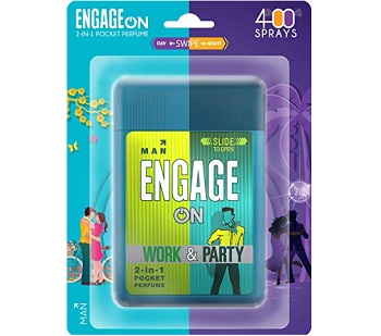 ENGAGE ON 2-in-1 Work & Party Pocket Perfume For Man