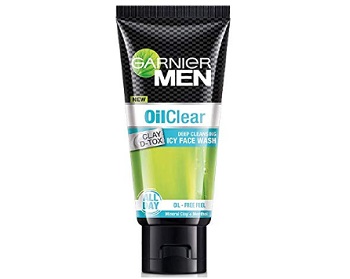 Garnier Men Oil Clear Clay D-Tox Deep Cleansing Icy Face Wash