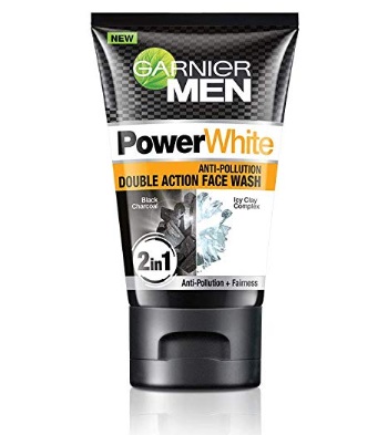 Garnier Men Power White Anti-Pollution Double Action Face Wash