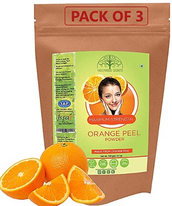 Hollywood Secrets 100% Pure Organic Orange Peel Powder