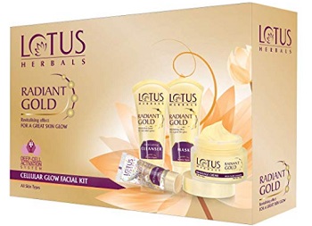 Lotus Herbal Radiant Gold Cellular Glow Facial Kit