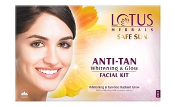 Lotus Safe Sun Anti Tan Whitening and Glow Facial Kit