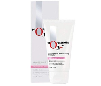 O3+ Brightening & Whitening Face Wash with Cucumber and Aloe Vera Extracts