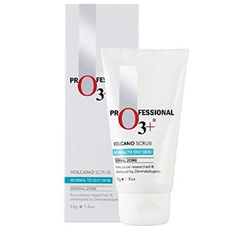 O3+ Volcano Scrub for Exfoliation, Deep Cleansing, Blackhead Removal and Pore Minimization