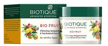 Biotique Bio Fruit Whitening And Depigmentation & Tan Removal Face Pack