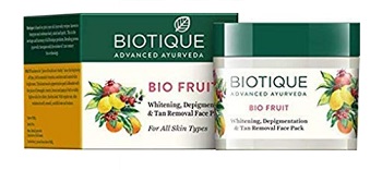 Biotique Bio Fruit Whitening and Depigmentation and Tan Removal Face Pack