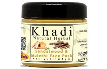 Khadi Natural Herbal Sandalwood and Mulethi Face Pack Mask