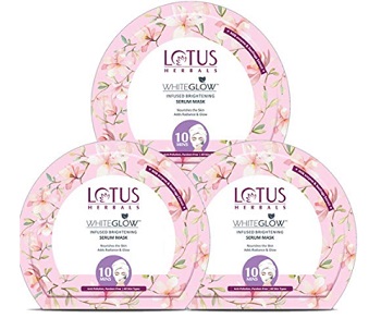 Lotus Herbals Whiteglow Infused Brightening Serum Sheet Mask