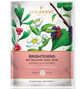 LuxaDerme Brightening Bio Cellulose Face Sheet Mask