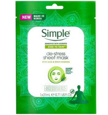 Simple Kind to Skin De-Stress Sheet Mask