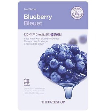 The Face Shop Real Nature Blueberry Face Mask