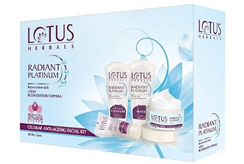 Lotus Herbals Radiant Platinum Cellular Anti-Ageing Facial Kit