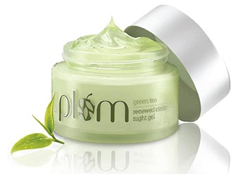 Plum Green Tea Renewed Clarity Night Gel for glow