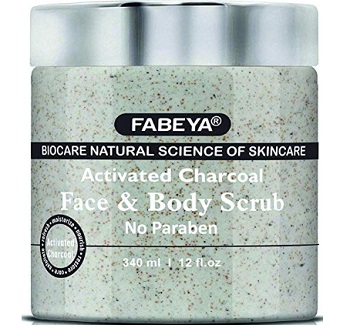 FABEYA Biocare Natural Activated Charcoal Face and Body Scrub