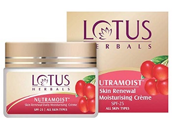 Lotus Herbals Nutramoist Skin Renewal Daily Moisturising Creme SPF 25