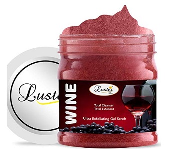 Luster Wine Exfoliating Face & Body Gel Scrub