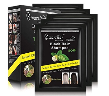 Swarzstar Hair Color Shampoo Black