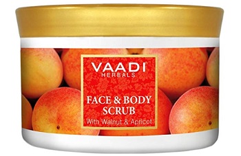 Vaadi Herbals Face and Body Scrub, Walnut and Apricot