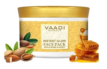 Vaadi Herbals Instant Glow Face Pack, Almond and Honey