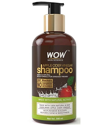 WOW Apple Cider Vinegar No Parabens & Sulphate Shampoo